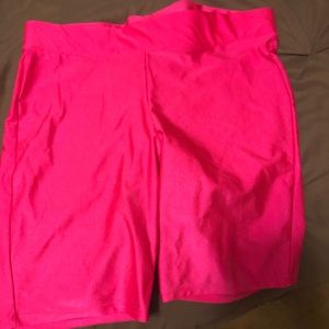 Hot pink biker short